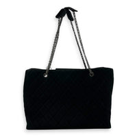 2.55 Black Tote Bag in Nubuck, Ruthenium hardware