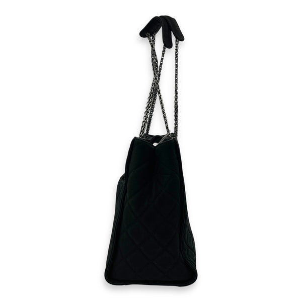 2.55 Black Tote Bag in Nubuck, Ruthenium hardware