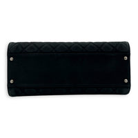 2.55 Black Tote Bag in Nubuck, Ruthenium hardware