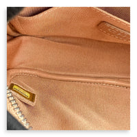 CC Camera Brown Crossbody Bag in Calfskin, Silver hardware