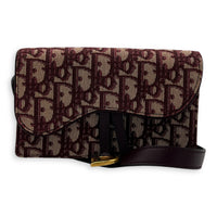 Oblique Belt Bag Red in Canvas, Gold hardware
