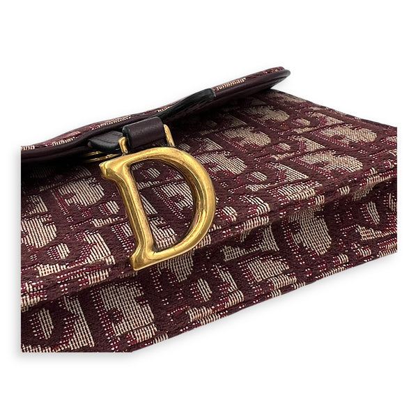 Oblique Belt Bag Red in Canvas, Gold hardware