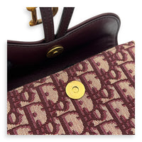 Oblique Belt Bag Red in Canvas, Gold hardware