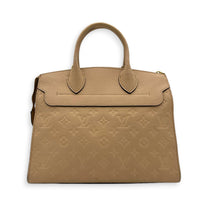 Pont Neuf Top Handle Bag Beige in Empreinte Leather, Gold hardware