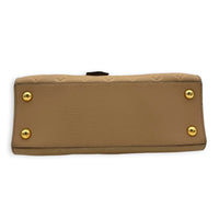 Pont Neuf Top Handle Bag Beige in Empreinte Leather, Gold hardware