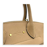 Pont Neuf Top Handle Bag Beige in Empreinte Leather, Gold hardware