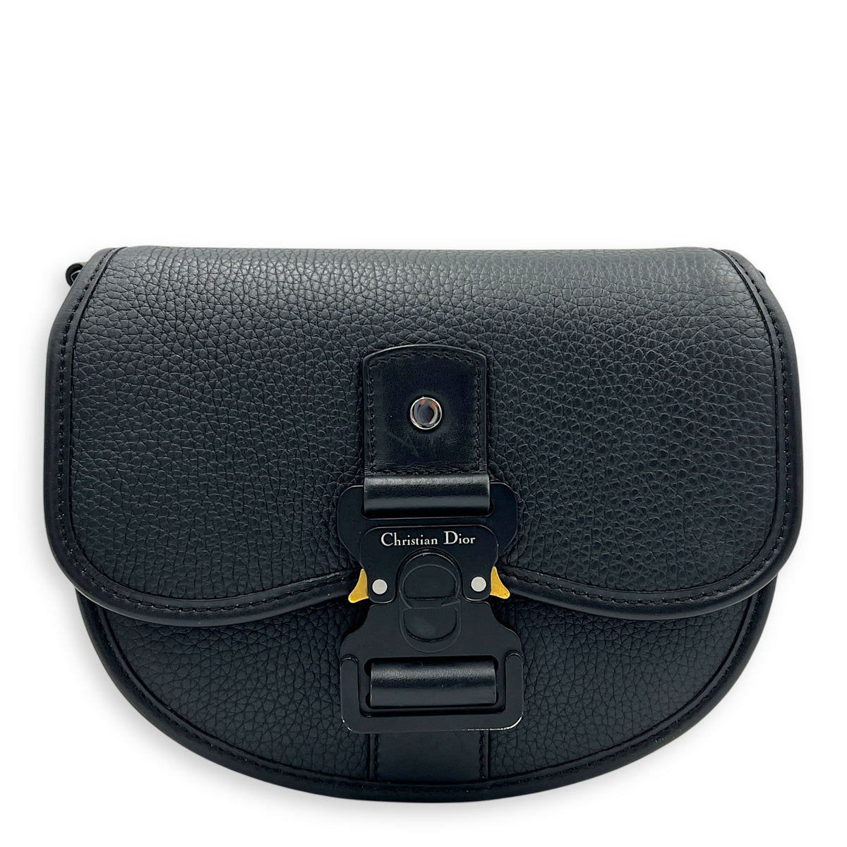 Gallop Crossbody Bag Black in Calfskin, Mixed hardware