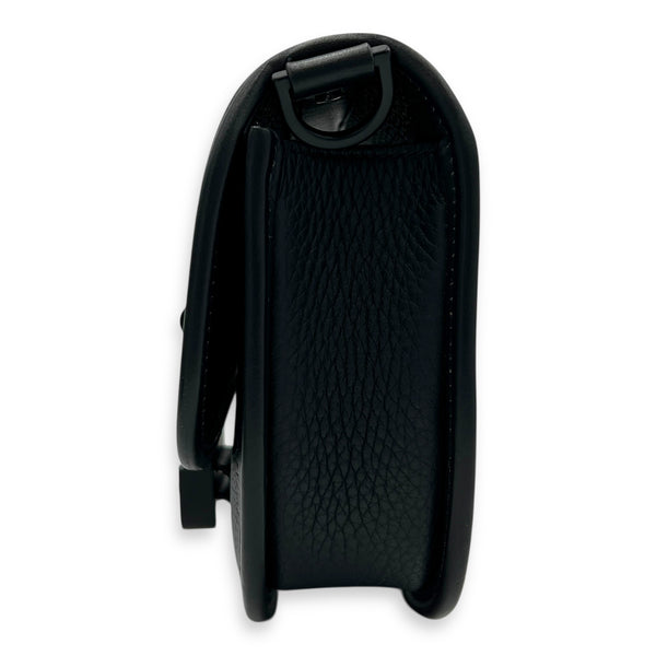 Gallop Crossbody Bag Black in Calfskin, Mixed hardware