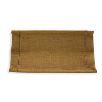 Book Tote Top Handle Bag Small Brown in Jute
