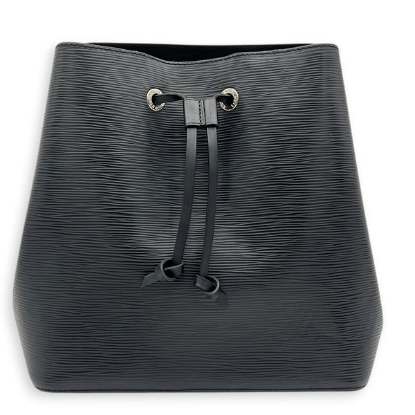 NeoNoe Bucket Bag Black in Epi Leather, Silver hardware