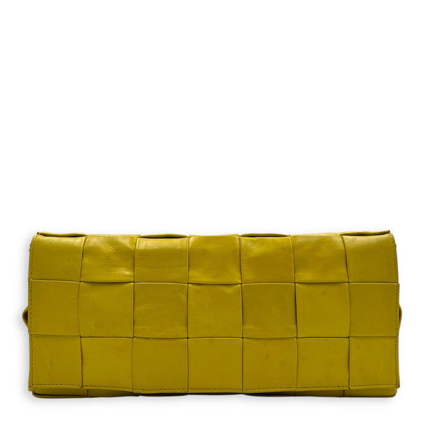 Cassette Crossbody Bag Yellow in Calfskin