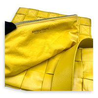 Cassette Crossbody Bag Yellow in Calfskin
