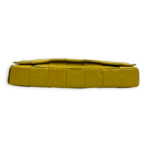 Cassette Crossbody Bag Yellow in Calfskin