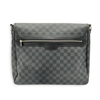 Daniel Shoulder Bag Black in Coated Canvas, Silver hardware