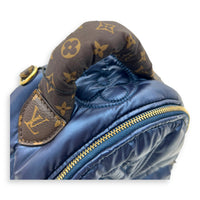 Palm Springs Pillow Black Backpack in Nylon, Gold hardware