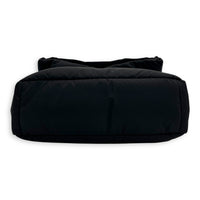Monaco Shoulder Bag Black in Nylon, Silver hardware