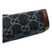 Dionysus Wallet On Chain Blue in Denim, Silver hardware