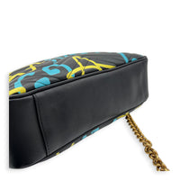 GG Marmont Shoulder Bag Black in Calfskin, Gold hardware