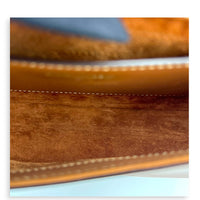 Voltaire Mini Brown Top Handle Bag in Calfskin, Gold hardware