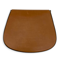 Voltaire Mini Brown Top Handle Bag in Calfskin, Gold hardware