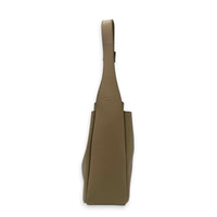 Le 5 A 7 Small Beige Shoulder Bag in Calfskin, Silver hardware