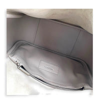 Le 5 A 7 Small Beige Shoulder Bag in Calfskin, Silver hardware