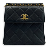 23A Backpack in Caviar Leather, Gold hardware