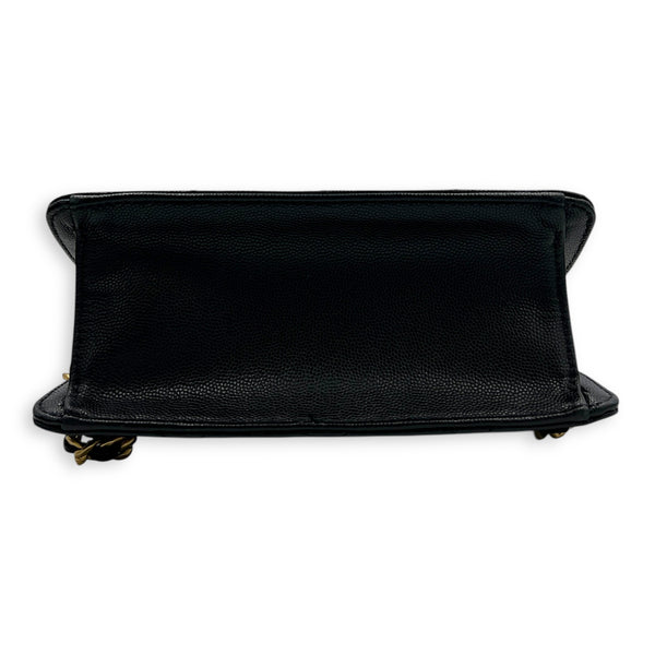 23A Backpack in Caviar Leather, Gold hardware