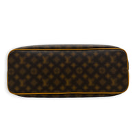 Lock It Top Handle Bag Brown in Coated Canvas, Gold hardware