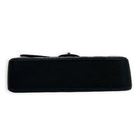 Classic Shoulder Bag Medium Black in Caviar Leather, Silver hardware