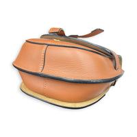 Gate Shoulder Bag Brown in Calfskin, Gold hardware
