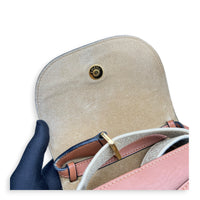 Gate Shoulder Bag Brown in Calfskin, Gold hardware