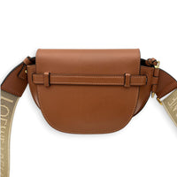 Gate Shoulder Bag Brown in Calfskin, Gold hardware