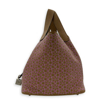 Picotin 18 Daisy Chai/Rose/White Top Handle Bag in Swift, Palladium hardware