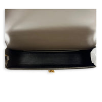 Voltaire Shoulder Bag Dark Musk in Calfskin, Gold hardware