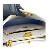 Peekaboo Top Handle Bag Multi-colour in Calfskin, Gold hardware