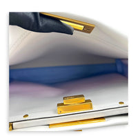 Peekaboo Top Handle Bag Multi-colour in Calfskin, Gold hardware