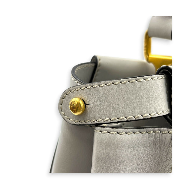 Peekaboo Top Handle Bag Multi-colour in Calfskin, Gold hardware