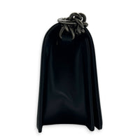 Boy Medium Blue Shoulder Bag in Calfskin, Silver hardware