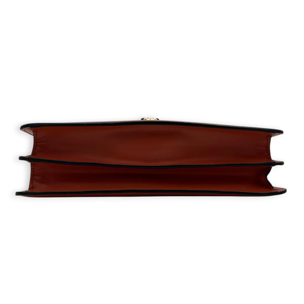 Serpenti Forever Red Crossbody Bag in Calfskin, Gold hardware