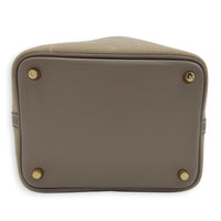 Picotin Cargo 18 Beige Marfa Top Handle Bag in Canvas, Gold hardware