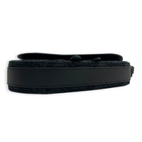 Saddle Crossbody Bag Black in Canvas, Silver hardware