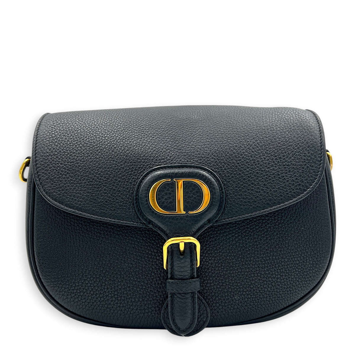 Bobby Shoulder Bag Black in Calfskin, Gold hardware