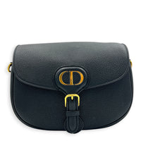 Bobby Shoulder Bag Black in Calfskin, Gold hardware