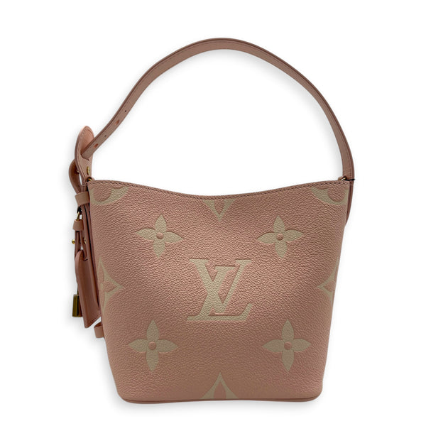 All In Top Handle Bag BB Pink in Monogram Empreinte Leather, Gold hardware
