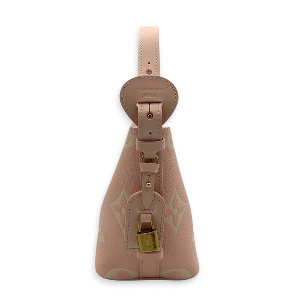 All In Top Handle Bag BB Pink in Monogram Empreinte Leather, Gold hardware