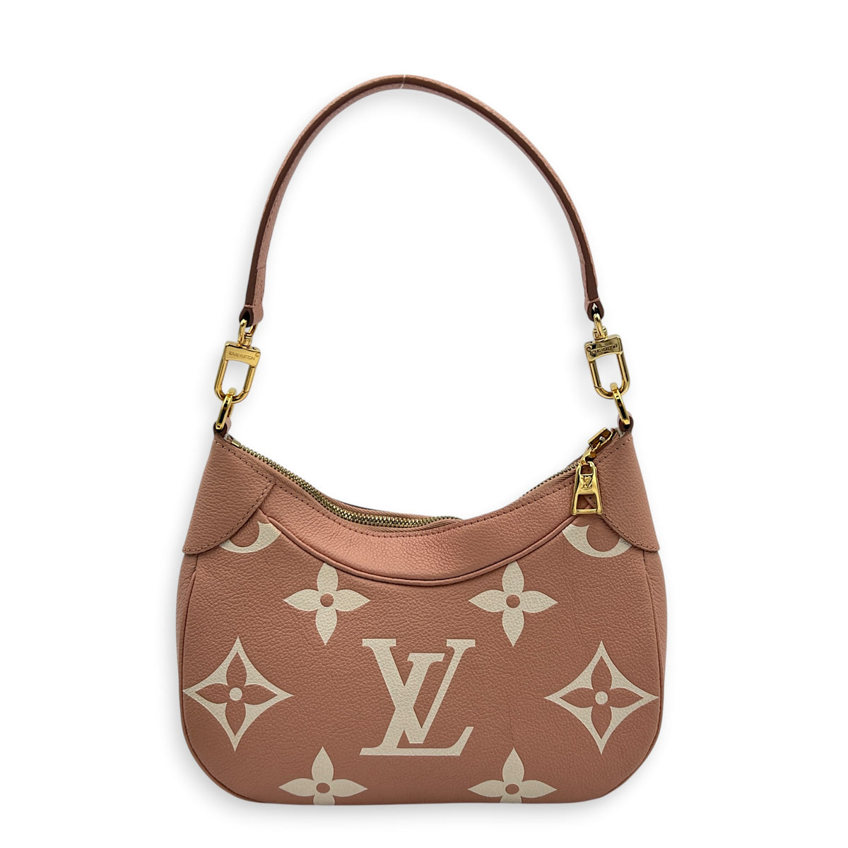 Bagatelle Shoulder Bag Pink in Empreinte Leather, Gold hardware