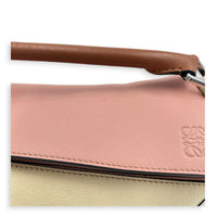 Puzzle Small Multi-colour Shoulder Bag in Calfskin, Silver hardware