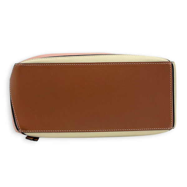 Puzzle Small Multi-colour Shoulder Bag in Calfskin, Silver hardware