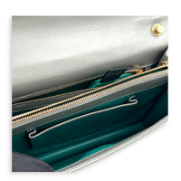 Serpenti Forever Shoulder Bag Grey in Stringray, Gold hardware